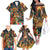 Bonalu Festival 2024 Family Matching Off The Shoulder Long Sleeve Dress and Hawaiian Shirt Bonam Parikrama - Wonder Print Shop