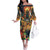 Bonalu Festival 2024 Family Matching Off The Shoulder Long Sleeve Dress and Hawaiian Shirt Bonam Parikrama - Wonder Print Shop