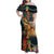 Bonalu Festival 2024 Family Matching Off Shoulder Maxi Dress and Hawaiian Shirt Bonam Parikrama - Wonder Print Shop