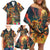 Bonalu Festival 2024 Family Matching Off Shoulder Short Dress and Hawaiian Shirt Bonam Parikrama - Wonder Print Shop