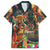 Bonalu Festival 2024 Family Matching Off Shoulder Short Dress and Hawaiian Shirt Bonam Parikrama - Wonder Print Shop