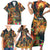 Bonalu Festival 2024 Family Matching Short Sleeve Bodycon Dress and Hawaiian Shirt Bonam Parikrama - Wonder Print Shop