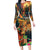 Bonalu Festival 2024 Long Sleeve Bodycon Dress Bonam Parikrama - Wonder Print Shop