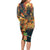 Bonalu Festival 2024 Long Sleeve Bodycon Dress Bonam Parikrama - Wonder Print Shop