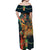 Bonalu Festival 2024 Off Shoulder Maxi Dress Bonam Parikrama - Wonder Print Shop