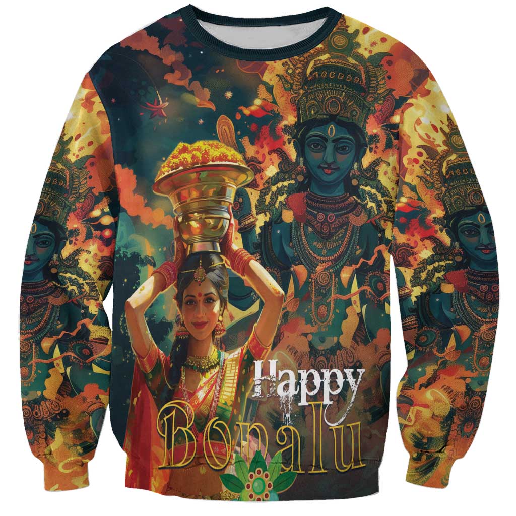 Bonalu Festival 2024 Sweatshirt Bonam Parikrama