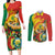 Bolivia Independence Day Couples Matching Long Sleeve Bodycon Dress and Long Sleeve Button Shirt Puliwya Achka Aylluska Mamallaqta - Wonder Print Shop