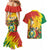 Bolivia Independence Day Couples Matching Mermaid Dress and Hawaiian Shirt Puliwya Achka Aylluska Mamallaqta - Wonder Print Shop