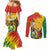 Bolivia Independence Day Couples Matching Mermaid Dress and Long Sleeve Button Shirt Puliwya Achka Aylluska Mamallaqta