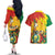 Bolivia Independence Day Couples Matching Off The Shoulder Long Sleeve Dress and Hawaiian Shirt Puliwya Achka Aylluska Mamallaqta - Wonder Print Shop