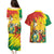 Bolivia Independence Day Couples Matching Puletasi and Hawaiian Shirt Puliwya Achka Aylluska Mamallaqta - Wonder Print Shop