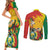 Bolivia Independence Day Couples Matching Short Sleeve Bodycon Dress and Long Sleeve Button Shirt Puliwya Achka Aylluska Mamallaqta - Wonder Print Shop