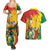 Bolivia Independence Day Couples Matching Summer Maxi Dress and Hawaiian Shirt Puliwya Achka Aylluska Mamallaqta - Wonder Print Shop