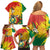 Bolivia Independence Day Family Matching Off Shoulder Short Dress and Hawaiian Shirt Puliwya Achka Aylluska Mamallaqta - Wonder Print Shop