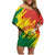 Bolivia Independence Day Family Matching Off Shoulder Short Dress and Hawaiian Shirt Puliwya Achka Aylluska Mamallaqta - Wonder Print Shop