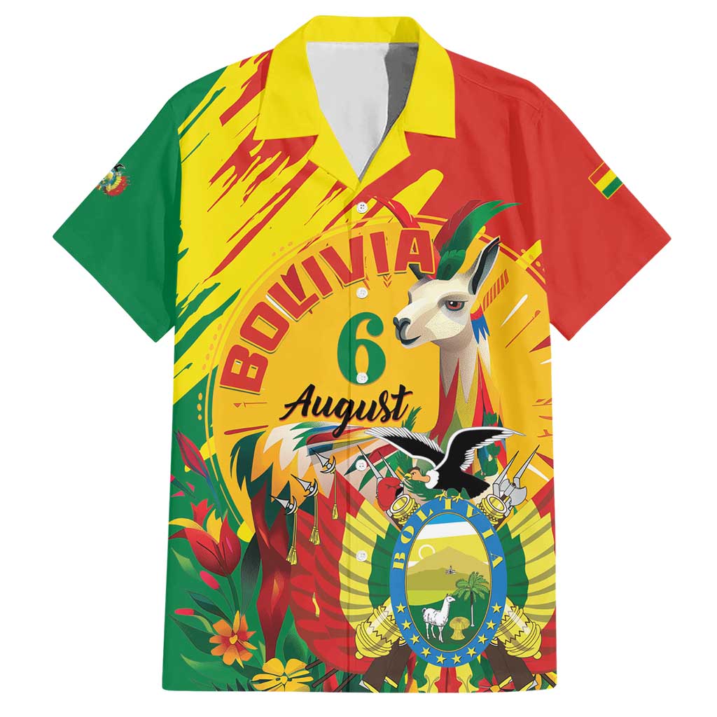 Bolivia Independence Day Hawaiian Shirt Puliwya Achka Aylluska Mamallaqta - Wonder Print Shop