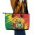 Bolivia Independence Day Leather Tote Bag Puliwya Achka Aylluska Mamallaqta - Wonder Print Shop