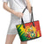 Bolivia Independence Day Leather Tote Bag Puliwya Achka Aylluska Mamallaqta - Wonder Print Shop