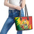 Bolivia Independence Day Leather Tote Bag Puliwya Achka Aylluska Mamallaqta - Wonder Print Shop