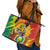 Bolivia Independence Day Leather Tote Bag Puliwya Achka Aylluska Mamallaqta - Wonder Print Shop