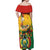 Bolivia Independence Day Off Shoulder Maxi Dress Puliwya Achka Aylluska Mamallaqta - Wonder Print Shop