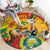 Bolivia Independence Day Round Carpet Puliwya Achka Aylluska Mamallaqta