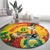 Bolivia Independence Day Round Carpet Puliwya Achka Aylluska Mamallaqta