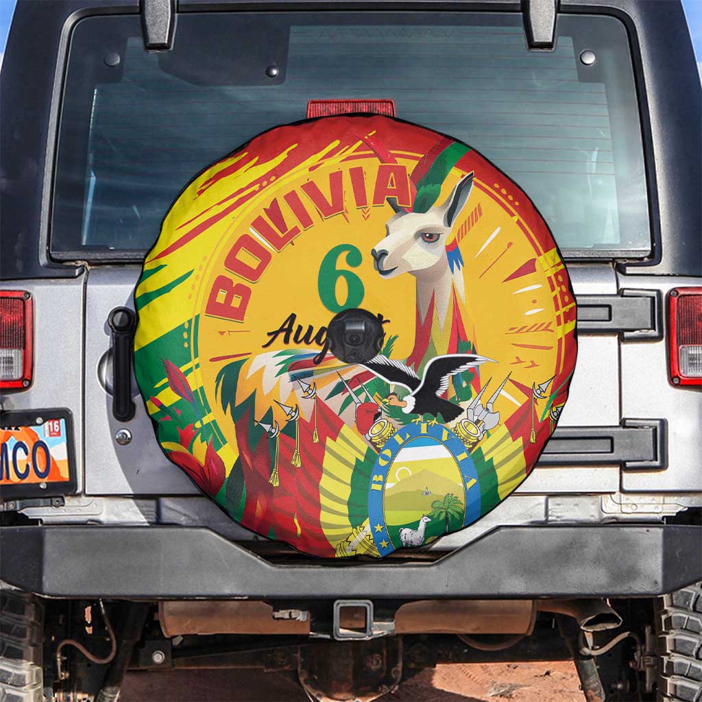 Bolivia Independence Day Spare Tire Cover Puliwya Achka Aylluska Mamallaqta - Wonder Print Shop