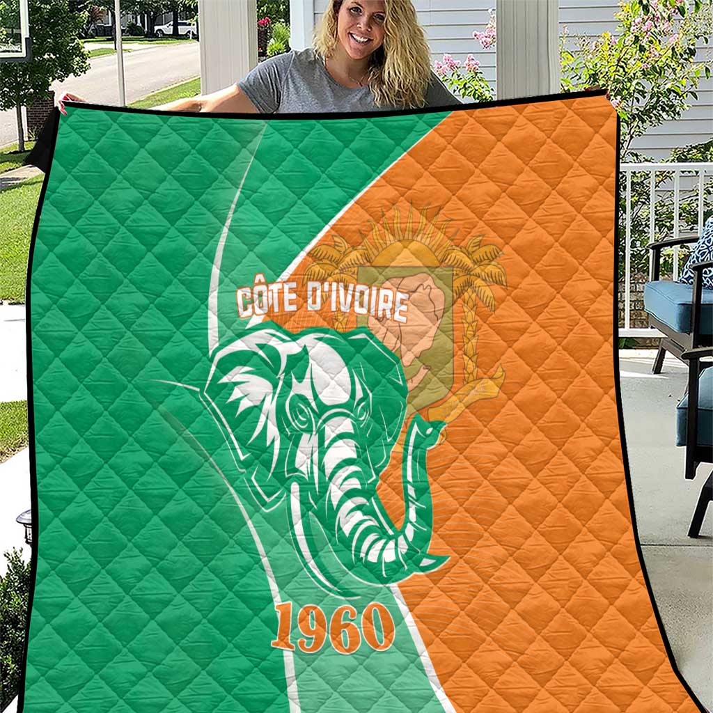 Ivory Coast Independence Day Quilt Cote d Ivoire Elephant