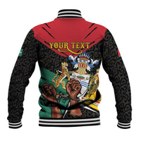 Personalized Guyana Emancipation Day Baseball Jacket Jaguar Skin Pattern - Wonder Print Shop