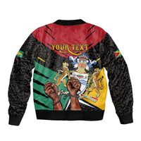 Personalized Guyana Emancipation Day Bomber Jacket Jaguar Skin Pattern - Wonder Print Shop