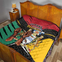 Guyana Emancipation Day Quilt Jaguar Skin Pattern - Wonder Print Shop