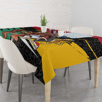 Guyana Emancipation Day Tablecloth Jaguar Skin Pattern - Wonder Print Shop