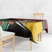Guyana Emancipation Day Tablecloth Jaguar Skin Pattern - Wonder Print Shop