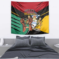 Guyana Emancipation Day Tapestry Jaguar Skin Pattern - Wonder Print Shop