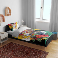 Guyana Canje Pheasant Bedding Set Tropical Flowers - Wonder Print Shop