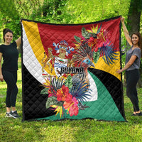 Guyana Canje Pheasant Quilt Tropical Flowers - Wonder Print Shop
