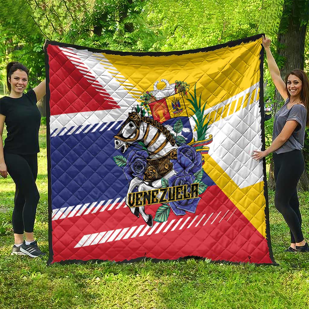 Venezuela White Horse Quilt Veneziola Flag Colors - Wonder Print Shop