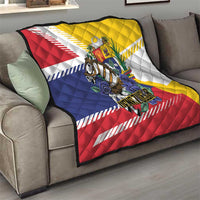 Venezuela White Horse Quilt Veneziola Flag Colors - Wonder Print Shop