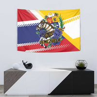 Venezuela wall tapestry with zebra-like horse illustration, roses, and VENEZUELA word