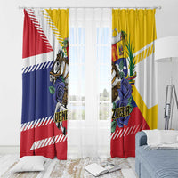 Venezuela White Horse Window Curtain Veneziola Flag Colors - Wonder Print Shop
