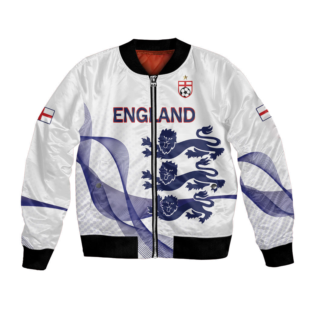 Custom England 2026 World Football Bomber Jacket Three Lions Go Champions
