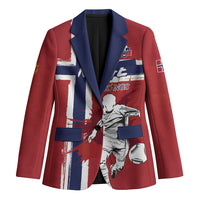 Custom Norge 2026 World Football Blazer Vikings Go Champions