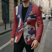 Custom Norge 2026 World Football Blazer Vikings Go Champions