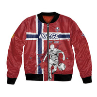 Custom Norge 2026 World Football Bomber Jacket Vikings Go Champions