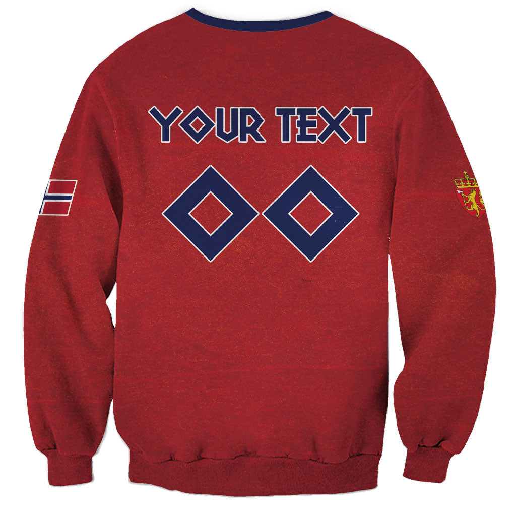 Custom Norge 2026 World Football Sweatshirt Vikings Go Champions