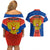 Russia Couples Matching Off Shoulder Short Dress and Hawaiian Shirt Russian Eagle and Kremlin - Wonder Print Shop