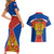 Russia Couples Matching Short Sleeve Bodycon Dress and Hawaiian Shirt Russian Eagle and Kremlin - Wonder Print Shop