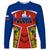 Personalised Russia Long Sleeve Shirt Russian Eagle and Kremlin - Wonder Print Shop