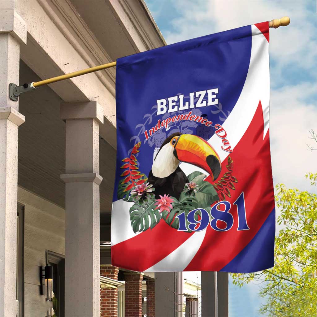 Belize Independence Day 1981 Garden Flag Bileez Keel Billed Toucan - Wonder Print Shop